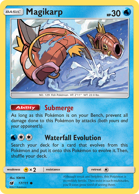 Magikarp 17 Crimson Invasion Pokémon card