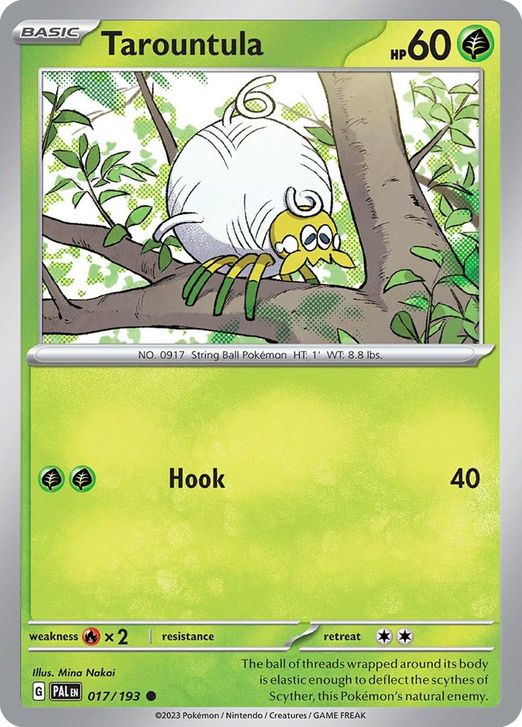 Tarountula 17 Paldea Evolved Pokémon card