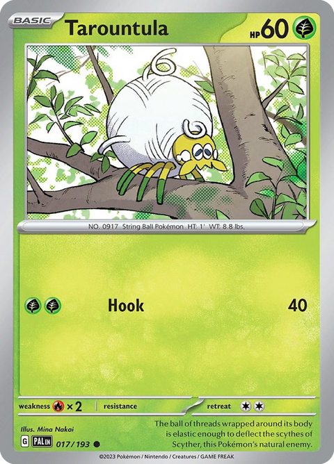 Tarountula 17 Paldea Evolved Pokémon card