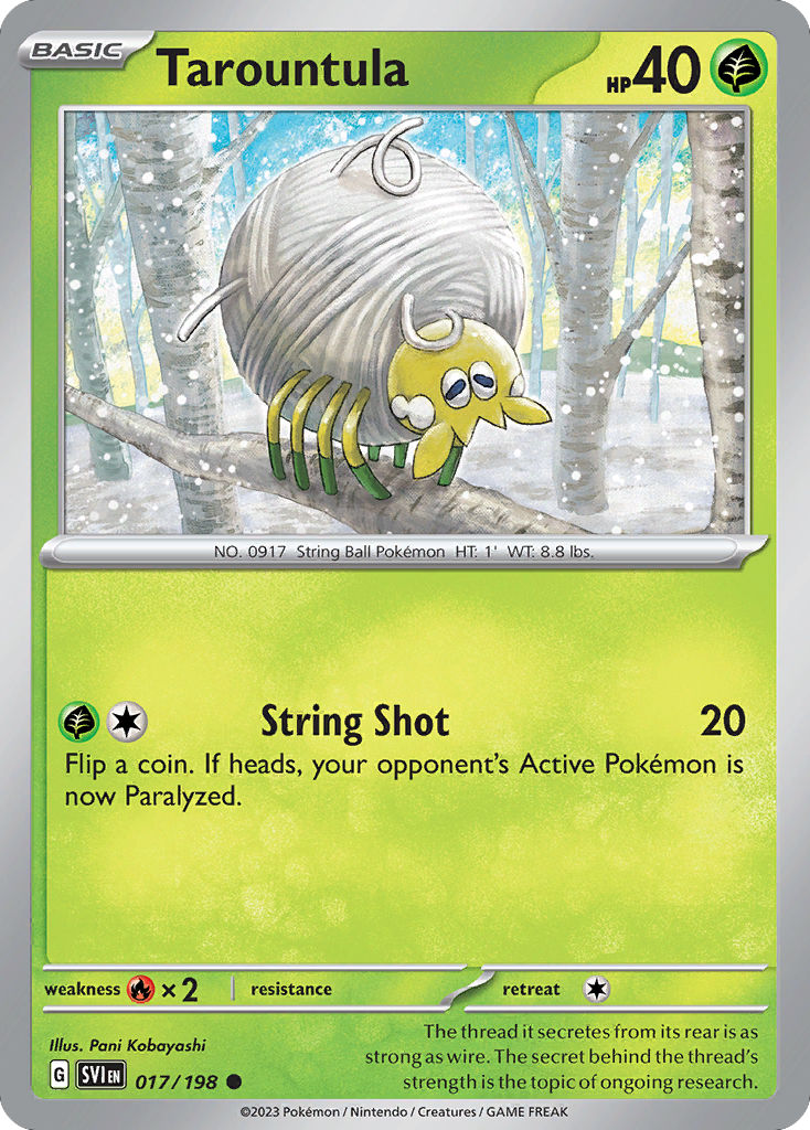 Tarountula 17 Scarlet & Violet Pokémon card
