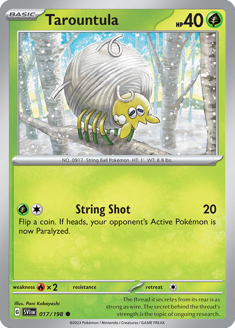 Tarountula 17 Scarlet & Violet Pokémon card