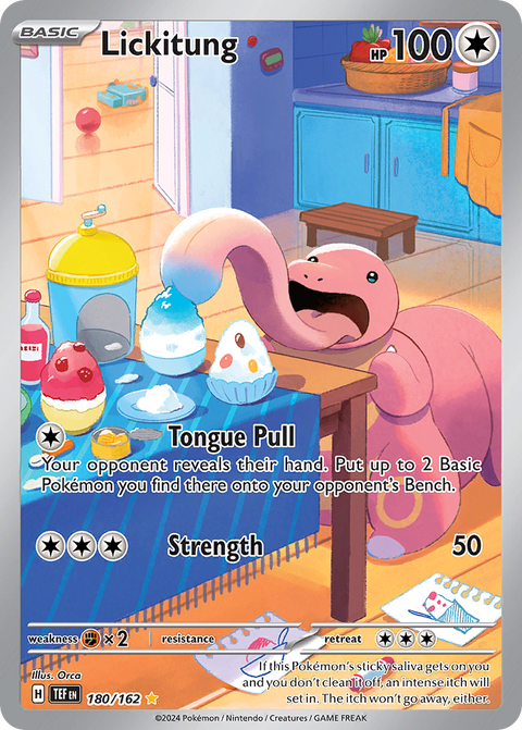 Lickitung 180 Temporal Forces Pokémon card