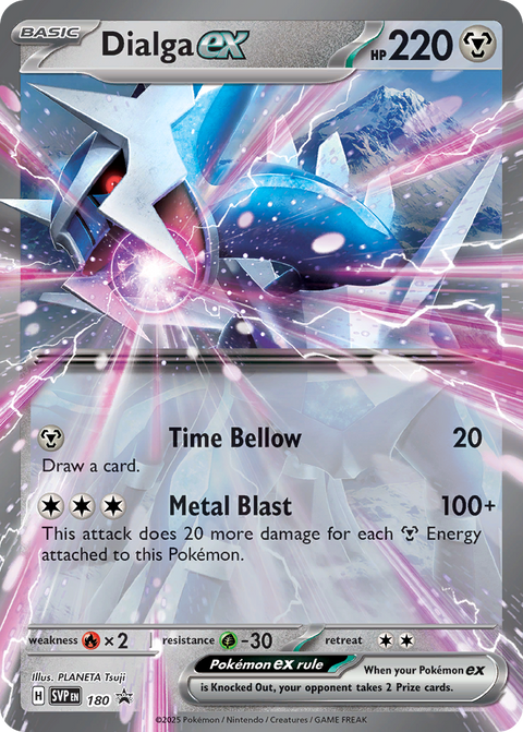 Dialga ex 180 Scarlet & Violet Black Star Promos Pokémon card