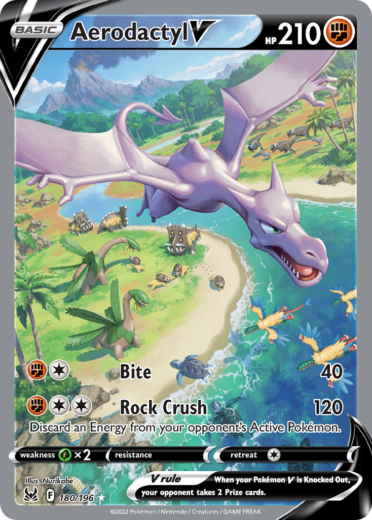 Aerodactyl V 180 Lost Origin Pokémon card