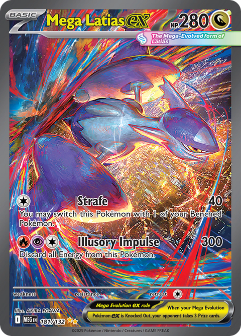 Mega Latias ex 181 Mega Evolution Pokémon card