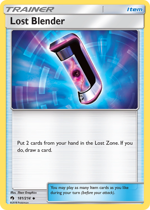 Lost Blender 181 Lost Thunder Pokémon card