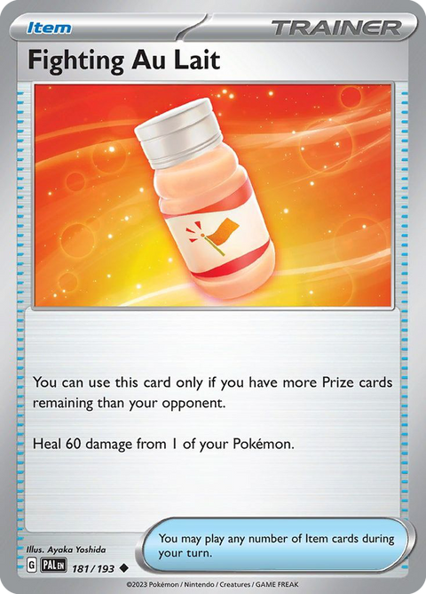 Fighting Au Lait 181 Paldea Evolved Pokémon card