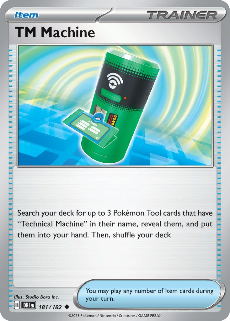 TM Machine 181 Destined Rivals Pokémon card