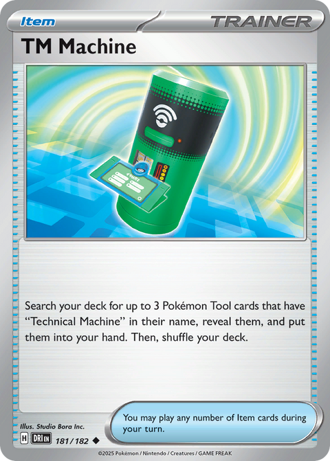 TM Machine 181 Destined Rivals Pokémon card