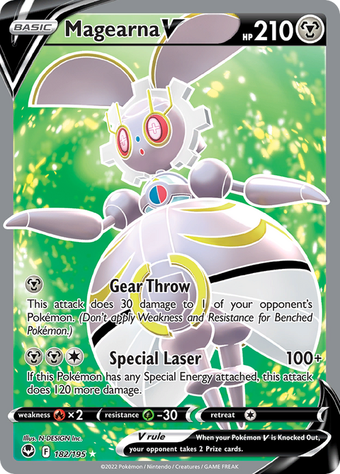 Magearna V 182 Silver Tempest Pokémon card