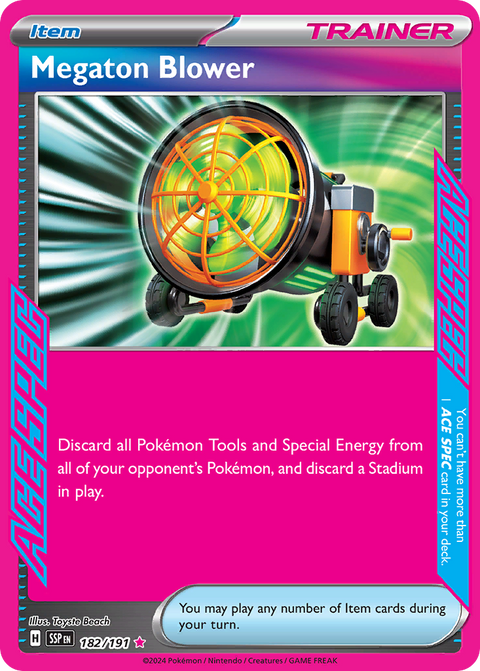Megaton Blower 182 Surging Sparks Pokémon card