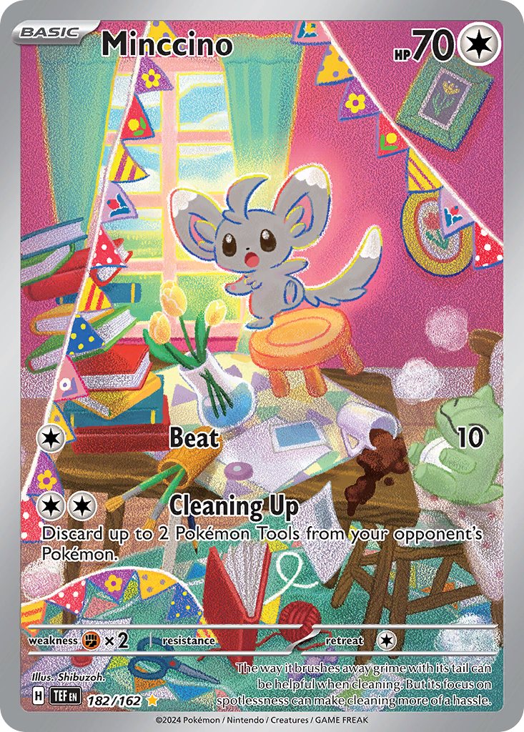 Minccino 182 Temporal Forces Pokémon card