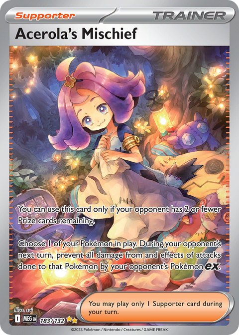 Acerola's Mischief 183 Mega Evolution Pokémon card