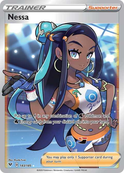 Nessa 183 Vivid Voltage Pokémon card