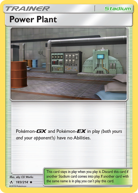 Power Plant 183 Unbroken Bonds Pokémon card