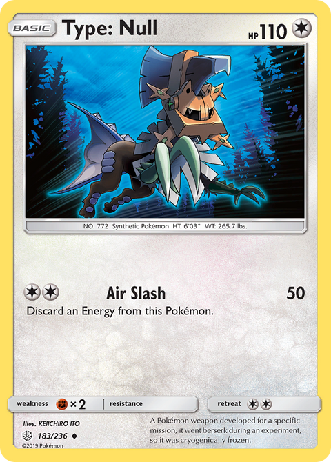 Type: Null 183 Cosmic Eclipse Pokémon card