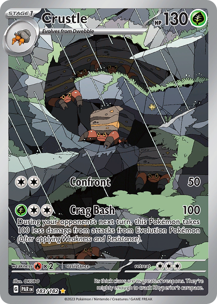 Crustle 183 Paradox Rift Pokémon card