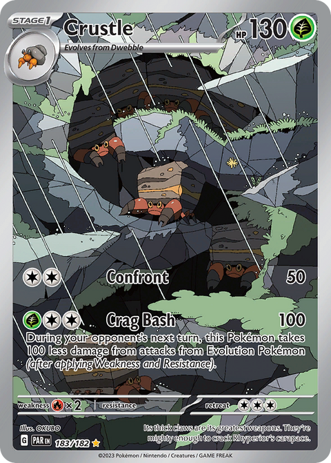 Crustle 183 Paradox Rift Pokémon card