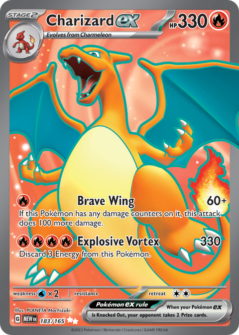 Charizard ex 183 151 Pokémon card