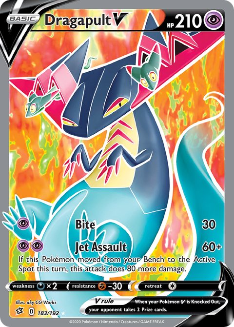 Dragapult V 183 Rebel Clash Pokémon card