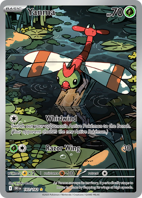 Yanma 183 Destined Rivals Pokémon card