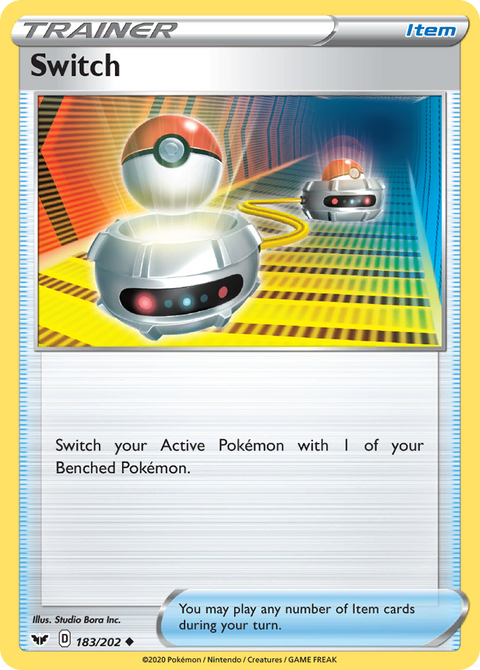Switch 183 Sword & Shield Pokémon card