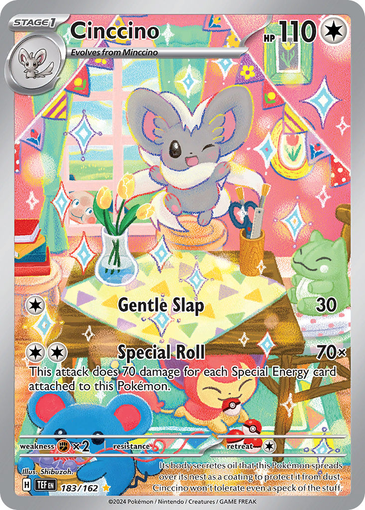 Cinccino 183 Temporal Forces Pokémon card