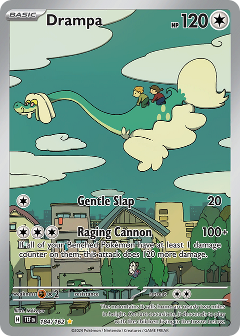Drampa 184 Temporal Forces Pokémon card