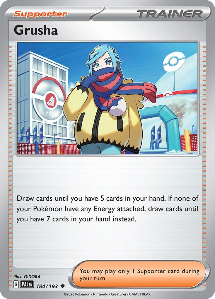 Grusha 184 Paldea Evolved Pokémon card