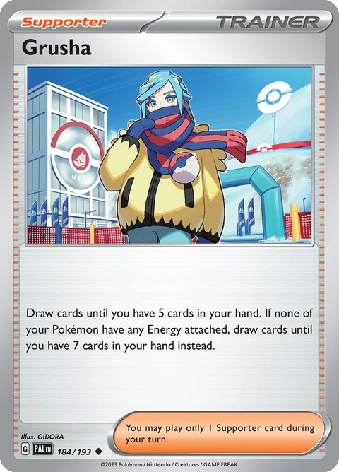 Grusha 184 Paldea Evolved Pokémon card