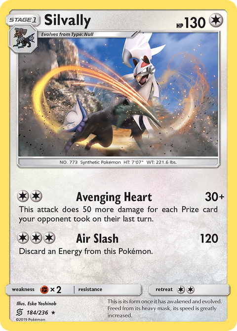 Silvally 184 Unified Minds Pokémon card