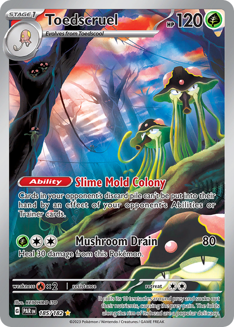 Toedscruel 185 Paradox Rift Pokémon card