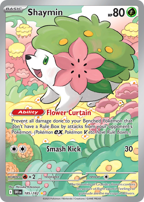 Shaymin 185 Destined Rivals Pokémon card