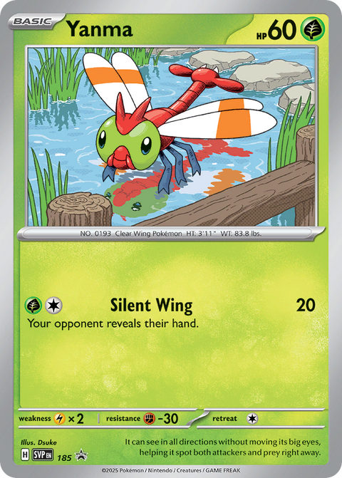 Yanma 185 Scarlet & Violet Black Star Promos Pokémon card