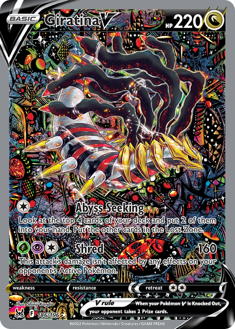 Giratina V 186 Lost Origin Pokémon card