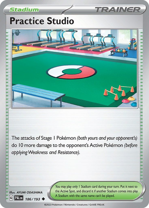 Practice Studio 186 Paldea Evolved Pokémon card