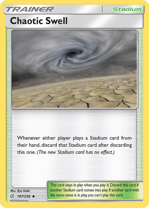 Chaotic Swell 187 Cosmic Eclipse Pokémon card