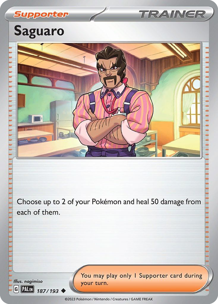Saguaro 187 Paldea Evolved Pokémon card
