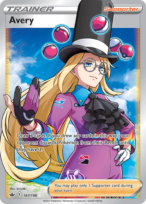 Avery 187 Chilling Reign Pokémon card