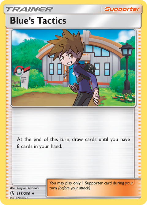 Blue's Tactics 188 Unified Minds Pokémon card
