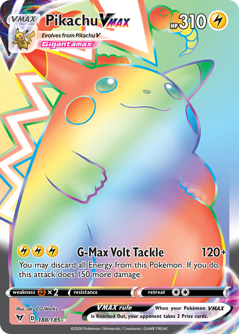 Pikachu VMAX 188 Vivid Voltage Pokémon card