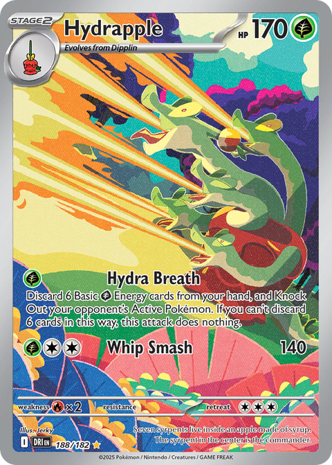 Hydrapple 188 Destined Rivals Pokémon card