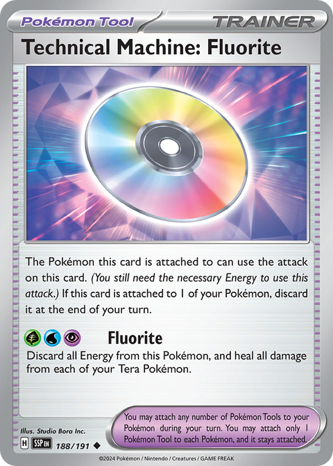 Technical Machine: Fluorite 188 Surging Sparks Pokémon card