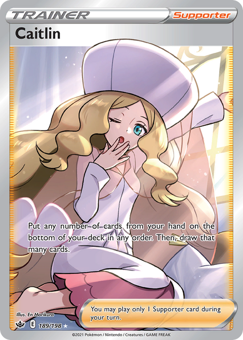Caitlin 189 Chilling Reign Pokémon card