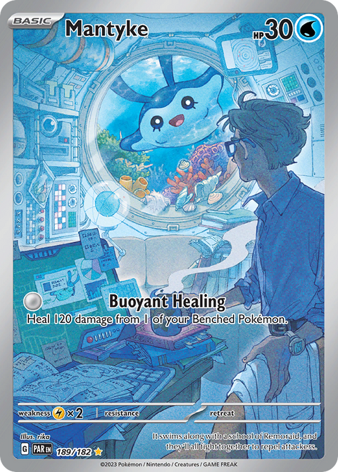 Mantyke 189 Paradox Rift Pokémon card