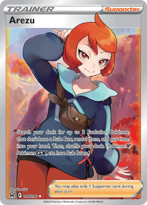 Arezu 189 Lost Origin Pokémon card