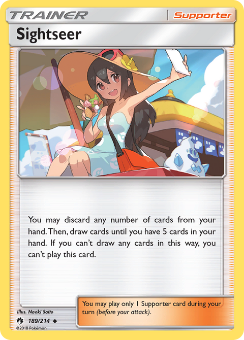 Sightseer 189 Lost Thunder Pokémon card