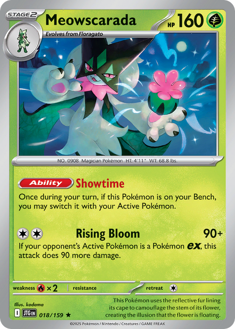 Meowscarada 18 Journey Together Pokémon card