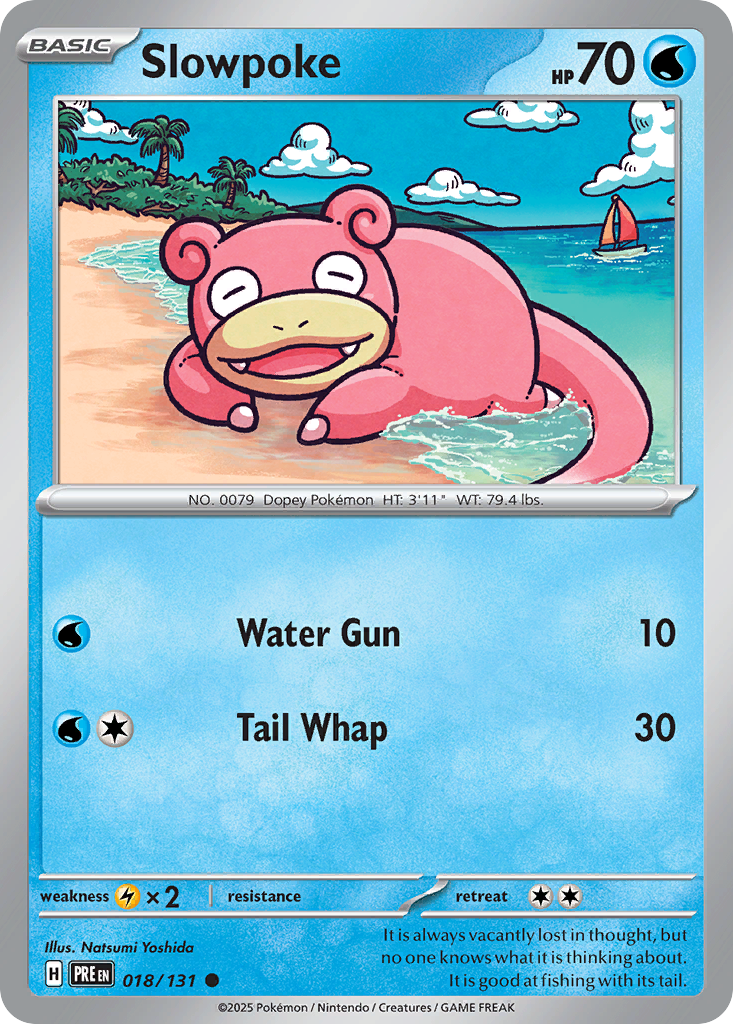 Slowpoke 18 Prismatic Evolutions Pokémon card