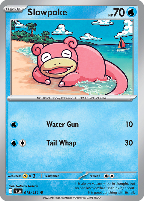 Slowpoke 18 Prismatic Evolutions Pokémon card